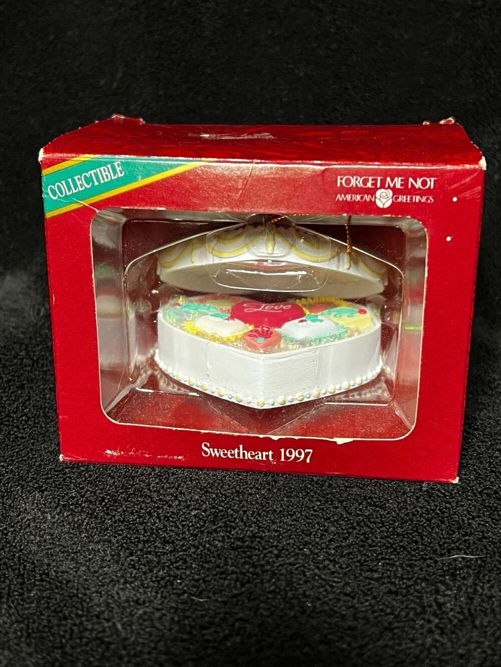 American Greetings Sweetheart 1997 Ornament Heart Box Chocolate